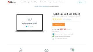 TurboTax® Self-Employed Online 2018, File Self-Employment Taxes