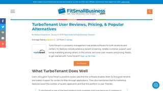 TurboTenant User Reviews, Pricing, & Popular Alternatives