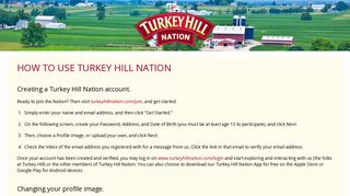Earning rewards. - Turkey Hill Nation