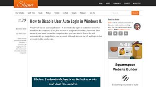 How to Disable User Auto Login in Windows 8 - Skipser