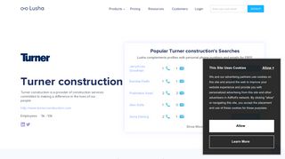 Turner construction - Email Address Format & Contact Phone Number