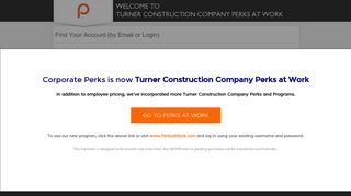 by Email or Login - Turner Construction Company Perks at Work