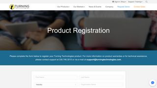 Product Registration | Turning Technologies