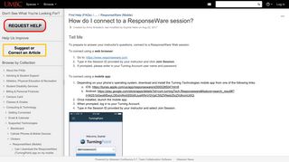 How do I connect to a ResponseWare session? - Find Help (FAQs ...