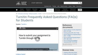 Turnitin Frequently Asked Questions (FAQs) for Students - Staff ...