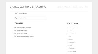 Turnitin – Digital Learning & Teaching - Durham University Community