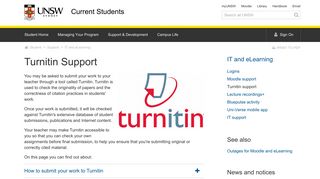 Turnitin Support | UNSW Current Students