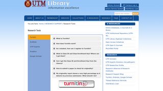 Turnitin, Endnote, Google Scholar - UTM Library