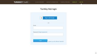 Login | TurnKey Hub