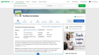 Working at TurnKey Corrections | Glassdoor