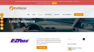 E-ZPASS SM Information - ITR Concession Co. LLC. - Indiana Toll Road