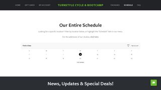 Schedule - All Locations — Turnstyle Cycle & Bootcamp