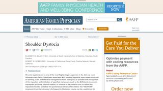 Shoulder Dystocia - American Family Physician