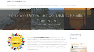 Torrance Unified School District Families Connected — Families ...