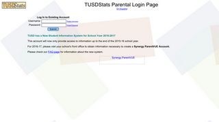 TUSD Stats Login