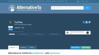 TusFiles Alternatives and Similar Websites and Apps - AlternativeTo.net