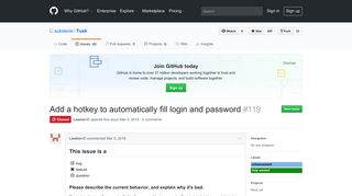 Add a hotkey to automatically fill login and password · Issue #119 ...