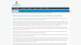 ITS Mobile enables TUT students to access academic and financial ...