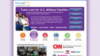 Free Tutoring Military Family Program – Tutor.com for U.S. Military ...