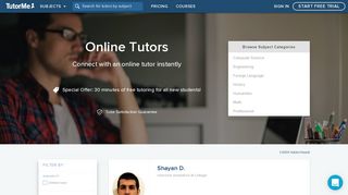 Tutor Online | Homework Help | TutorMe