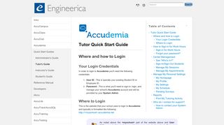 accudemia:tutor-quickstart – Engineerica Documentation