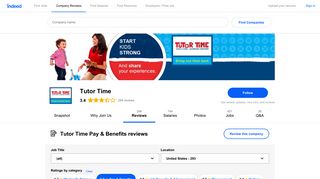 Working at Tutor Time: 65 Reviews about Pay & Benefits | Indeed.com