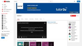 tutor2u - YouTube
