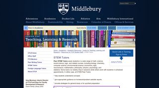 STEM Tutors | Middlebury