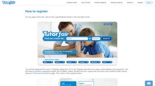 How to register | Tutorfair