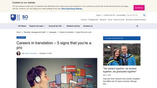 Careers in translation – 5 signs that you're a pro – OU News