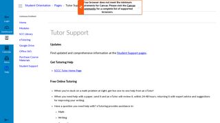 Tutor Support: Student Orientation (2017 - 2018)