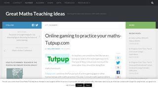 Online gaming to practice your maths- Tutpup.com | Great Maths ...