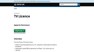 TV Licence - GOV.UK