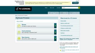 Pay for your TV Licence - TV Licensing ™