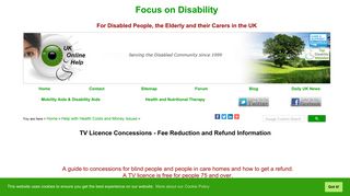 TV Licence Concessions | 75 or over | Blind People | Care Homes and ...