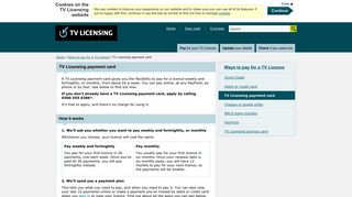 TV Licensing payment card - TV Licensing ™