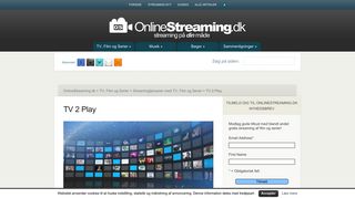 TV 2 Play - OnlineStreaming.dk