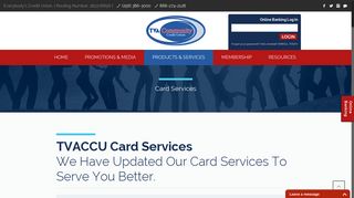 Card Services - TVA Community Credit Union