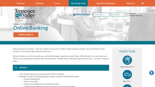 Online Banking - Tennessee Valley Federal Credit Union