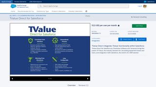 TValue Direct for Salesforce - Tamarack Consulting - AppExchange