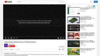 TValue Online- Cloud Version of TValue Software - YouTube