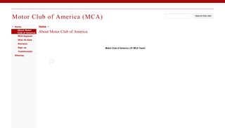 Motor Club of America (MCA) - Google Sites