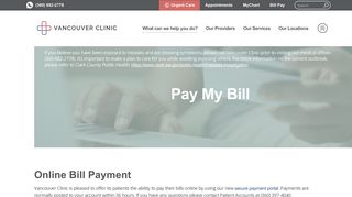Pay My Bill Online | Vancouver Clinic