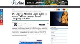 TVI Express Member Login guide to access TVIExpress.com Travel ...
