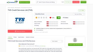 TVS CREDIT SERVICES LTD (TVS) Reviews, Employee Reviews ...