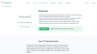 TV Squared Advertising Integration · Segment