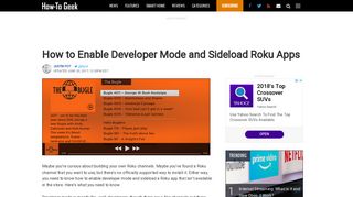 How to Enable Developer Mode and Sideload Roku Apps