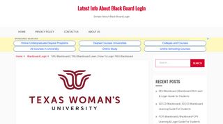 TWU Blackboard | TWU Blackboard Learn | How To Login TWU ...