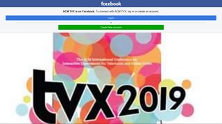 ACM TVX - Home | Facebook