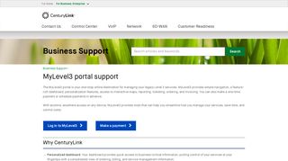 MyLevel3 | Business Support | CenturyLink